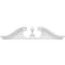 Ekena Millwork Rams Head Architectural Grade PVC Pediment (Urn Ships Unattached in Box), 38"W x 9-1/2"H x 2-3/4"P PEDPS038X095RHP00 - alternate 6